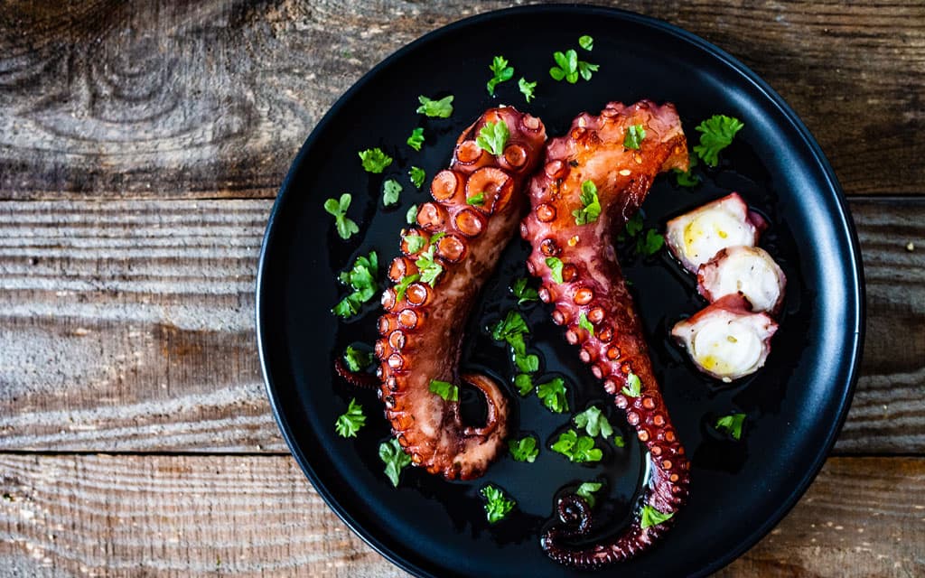 Pulpo a la brasa